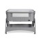 Pătuț bebeluși Co-Sleeper Cangaroo Cozy Grey – 5 poziții reglabile, barieră rabatabilă, funcție antireflux și coș de depozitare
