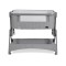 Pătuț bebeluși Co-Sleeper Cangaroo Cozy Grey – 5 poziții reglabile, barieră rabatabilă, funcție antireflux și coș de depozitare