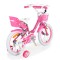 Bicicleta cu roti ajutatoare pentru fetite Byox Cupcake Roz 16 inch, varsta 4-6 ani, accesorii incluse