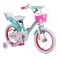 Bicicleta cu roti ajutatoare pentru fetite Byox Cupcake 16 inch, varsta 4-6 ani, accesorii incluse