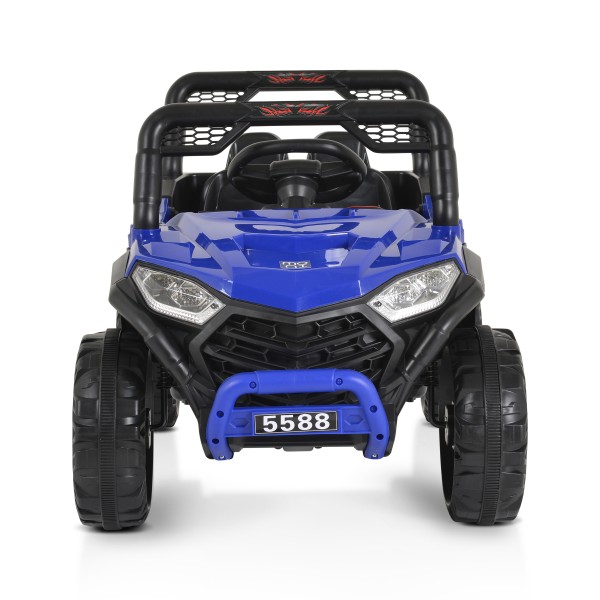 Masinuta electrica pentru copii Moni Buggy UTV Albastru, doua motoare,102x64x61 cm