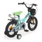 Bicicleta copii cu roti ajutatoare Byox Robo Mint 14 inch, varsta recomandata 3 - 7 ani