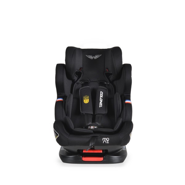 Scaun auto copii 0-36 Kg Cangaroo Colonel Negru, sistem Isofix, rotativ 360 grade