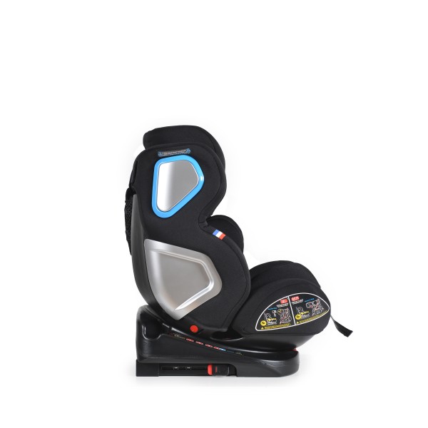 Scaun auto copii 0-36 Kg Cangaroo Colonel Negru, sistem Isofix, rotativ 360 grade