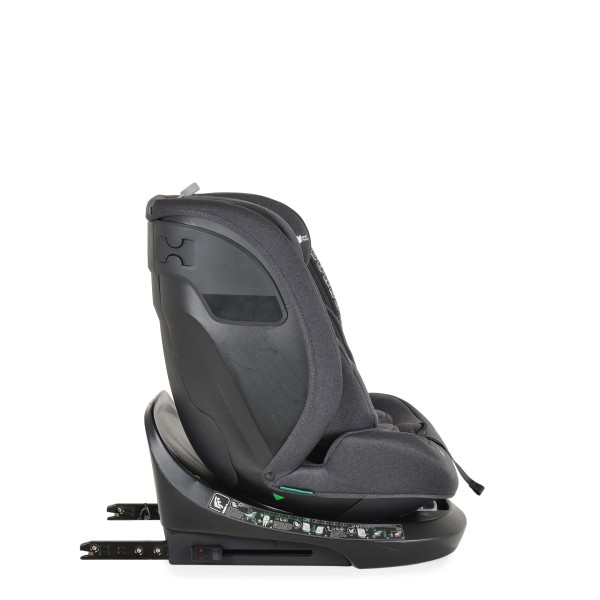 Scaun auto copii cu Isofix rotativ 360 grade Cangaroo Draco Negru I-size, pozitie de somn, 40-150 cm