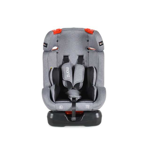 Scaun auto cu Isofix Moni Dragon Gri, grupa 0 - 36 Kg, spatar reglabil, tapiterie detasabila si lavabila