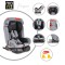 Scaun auto cu Isofix Moni Dragon Gri, grupa 0 - 36 Kg, spatar reglabil, tapiterie detasabila si lavabila