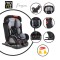 Scaun auto cu Isofix Moni Dragon Negru, grupa 0 - 36 Kg, spatar reglabil, tapiterie detasabila si lavabila