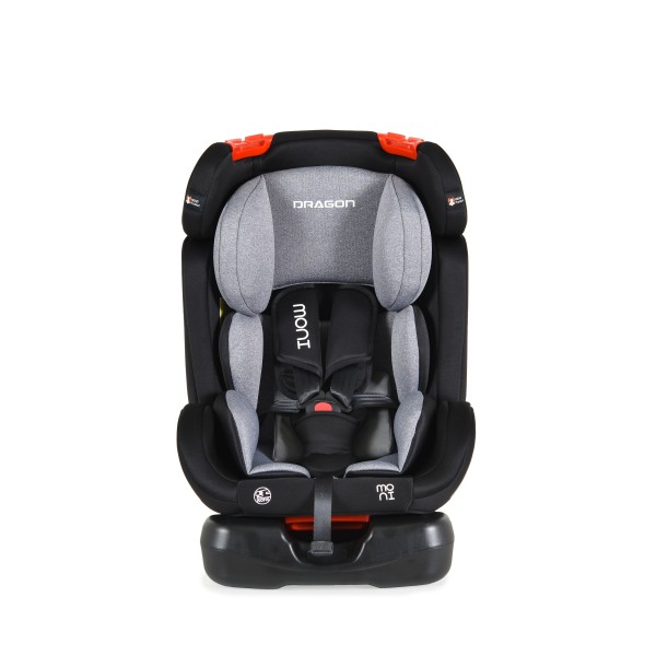 Scaun auto cu Isofix Moni Dragon Negru, grupa 0 - 36 Kg, spatar reglabil, tapiterie detasabila si lavabila