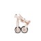 Tricicletă Pliabila 4 în 1 Byox Compacto Beige pentru Copii 12-36 Luni, Scaun Rotativ, Control Parental și Bicicleta de Echilibru