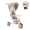 Tricicletă Pliabila 4 în 1 Byox Compacto Beige pentru Copii 12-36 Luni, Scaun Rotativ, Control Parental și Bicicleta de Echilibru