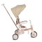 Tricicletă Pliabila 4 în 1 Byox Compacto Beige pentru Copii 12-36 Luni, Scaun Rotativ, Control Parental și Bicicleta de Echilibru