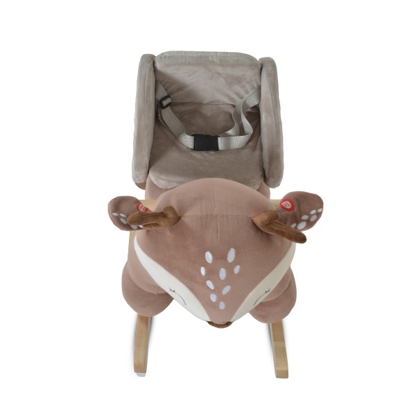 Leagăn de pluș muzical pentru copii Moni Toys Daphne – confortabil și sigur, 12 luni+, până la 30 kg