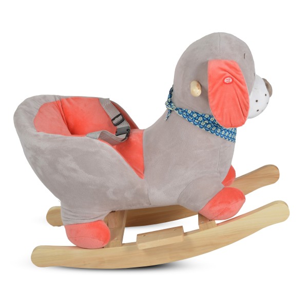 Leagăn de pluș muzical pentru copii Moni Toys Ollie – 12 luni+, până la 30 kg, moale și confortabil