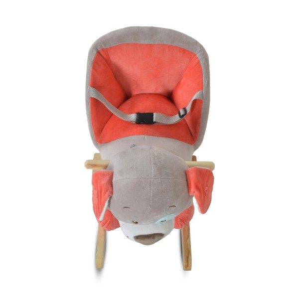 Leagăn de pluș muzical pentru copii Moni Toys Ollie – 12 luni+, până la 30 kg, moale și confortabil