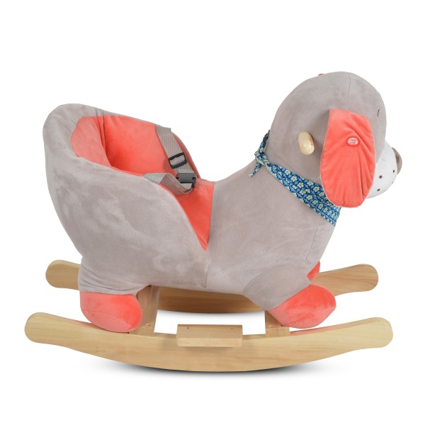Leagăn de pluș muzical pentru copii Moni Toys Ollie – 12 luni+, până la 30 kg, moale și confortabil