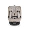 Scaun auto rotativ 360° Cangaroo GTS Sandstone – 0-12 ani (40-150 cm), ISOFIX & Top Tether, protecție laterală SPS, tetieră reglabilă și confort premium Eco Fabric
