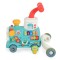 Trenuleț educativ 3 în 1 Moni Toys Mint – cu abur, muzică, sortator de forme și panou interactiv, 6 luni+