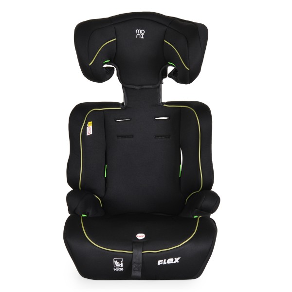 Scaun auto Moni Flex Green Line R129 i-Size – 76–150 cm, tetieră reglabilă, protecții antiderapante și material premium