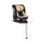 Scaun auto rotativ 360° Moni Strike Sand Beige cu ISOFIX și picior de sprijin, R129 i-Size, 0-12 ani (40-150 cm) – Protecție completă și confort premium