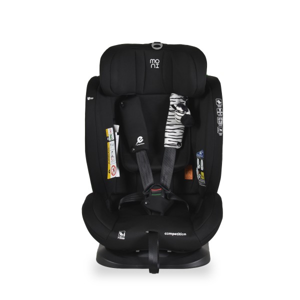 Scaun Auto i-Size  Moni Competition 0-12 ani (40-150 cm) –  fara Isofix, Pozitie somn, 5 Puncte, Protecție Laterală SIP Midnight black