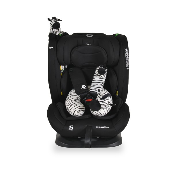 Scaun Auto i-Size  Moni Competition 0-12 ani (40-150 cm) –  fara Isofix, Pozitie somn, 5 Puncte, Protecție Laterală SIP Midnight black