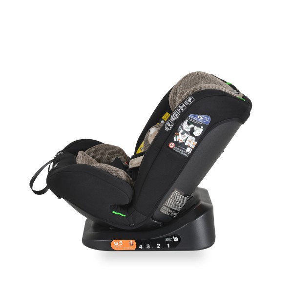 Scaun Auto i-Size Moni Competition 0-12 ani (40-150 cm) – fara Isofix, Pozitie somn, 5 Puncte, Protecție Laterală SIP Cool beige