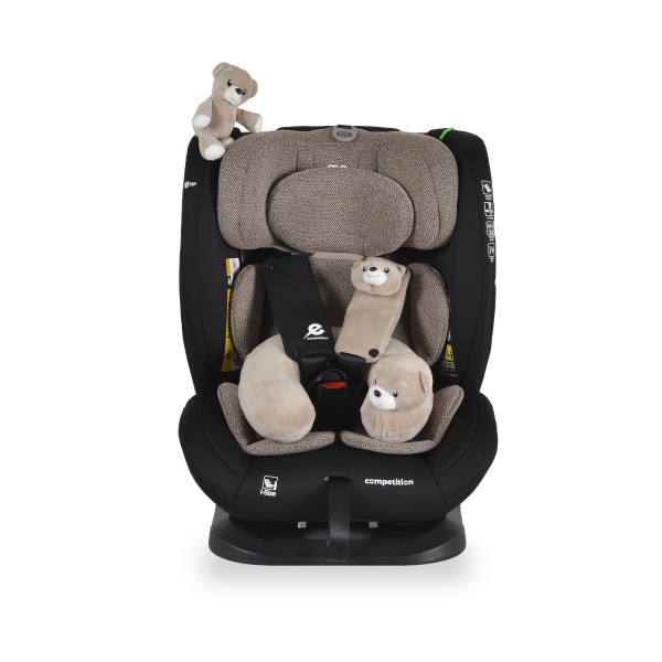 Scaun Auto i-Size Moni Competition 0-12 ani (40-150 cm) – fara Isofix, Pozitie somn, 5 Puncte, Protecție Laterală SIP Cool beige