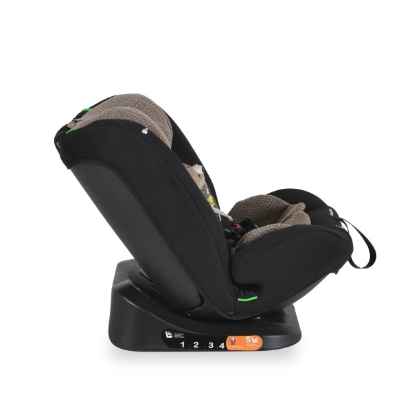 Scaun Auto i-Size Moni Competition 0-12 ani (40-150 cm) – fara Isofix, Pozitie somn, 5 Puncte, Protecție Laterală SIP Cool beige