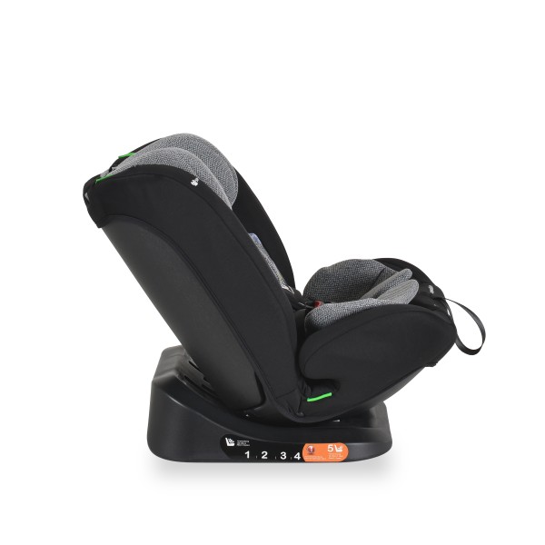 Scaun Auto i-Size Moni Competition 0-12 ani (40-150 cm) – fara Isofix, Pozitie somn, 5 Puncte, Protecție Laterală SIP Space gray