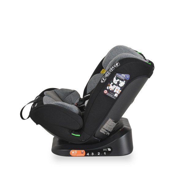 Scaun Auto i-Size Moni Competition 0-12 ani (40-150 cm) – fara Isofix, Pozitie somn, 5 Puncte, Protecție Laterală SIP Space gray