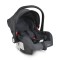 Scaun auto pentru bebeluși Moni Trio Black – 40-87 cm, cu fața la direcția de mers, centură 3 puncte, copertină pliabilă și adaptoare incluse
