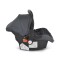 Scaun auto pentru bebeluși Moni Trio Black – 40-87 cm, cu fața la direcția de mers, centură 3 puncte, copertină pliabilă și adaptoare incluse
