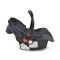 Scaun auto pentru bebeluși Moni Trio Black – 40-87 cm, cu fața la direcția de mers, centură 3 puncte, copertină pliabilă și adaptoare incluse