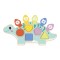 Puzzle educativ din lemn Hi Pando Dinozaur – forme geometrice și numere pentru copii 18 luni+