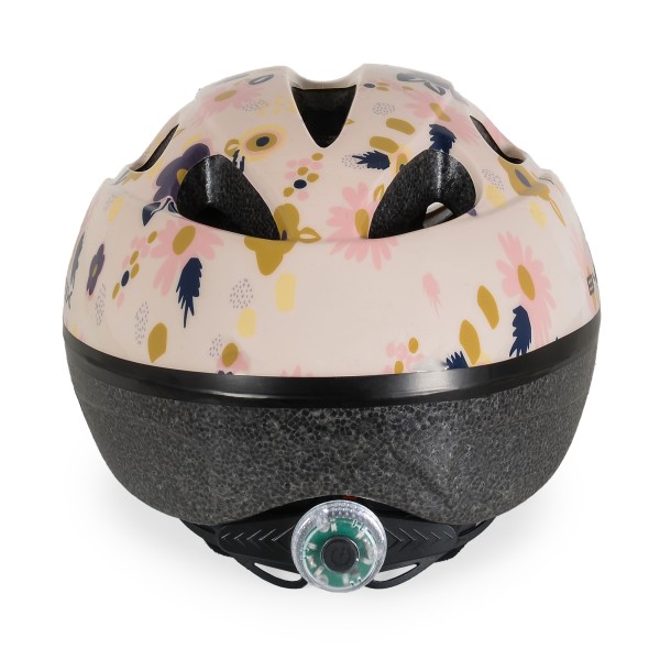 Cască pentru copii Byox Y03 White cu lumină LED și ventilație – Mărime reglabilă (48–54 cm), ușoară și sigură pentru bicicletă, trotinetă sau role