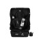 Scaun auto i-Size cu ISOFIX Moni Security Midnight black 76–150 cm – Top Tether, centură 5 puncte și tetieră reglabilă