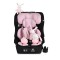 Scaun auto i-Size cu ISOFIX Moni Security Baby Pink 76–150 cm – Top Tether, centură 5 puncte și tetieră reglabilă