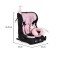 Scaun auto i-Size cu ISOFIX Moni Security Baby Pink 76–150 cm – Top Tether, centură 5 puncte și tetieră reglabilă