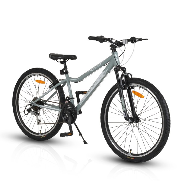 Bicicletă Byox Avenue Grey 26” – 21 viteze Shimano, cadru oțel, furcă cu suspensie, frâne V