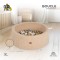 Piscină cu bile Moni Toys Boucle Bej – moale, 200 bile colorate, 12 luni+