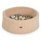 Piscină cu bile Moni Toys Boucle Bej – moale, 200 bile colorate, 12 luni+