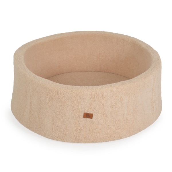 Piscină cu bile Moni Toys Boucle Bej – moale, 200 bile colorate, 12 luni+