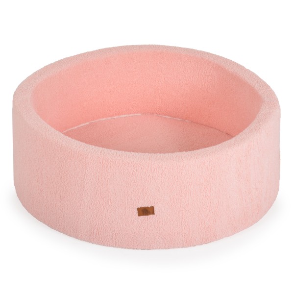Piscină cu bile Moni Toys Boucle Pink – moale, 200 bile colorate, 12 luni+