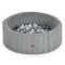 Piscină cu bile Moni Toys Boucle Grey – moale, 200 bile colorate, 12 luni+