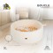 Piscină cu bile Moni Toys Boucle Ivory – moale, 200 bile colorate, 12 luni+