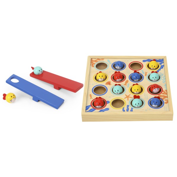 Joc educativ din lemn, Pescuit Tooky Toy – dezvoltă abilitățile motorii fine și coordonarea, 3 ani+ Joc educativ din lemn, Pescuit Tooky Toy – dezvoltă abilitățile motorii fine și coordonarea, 3 ani+