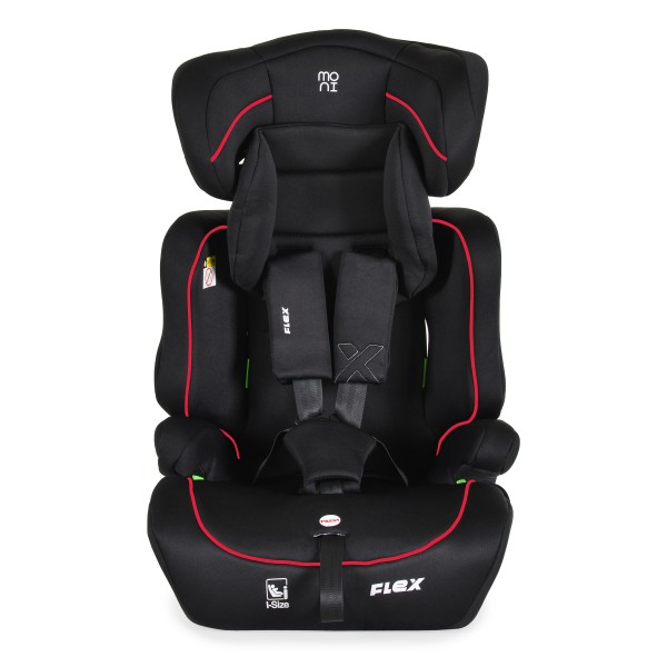 Scaun auto Moni Flex Red Line R129 i-Size – 76–150 cm, tetieră reglabilă, protecții antiderapante și material premium