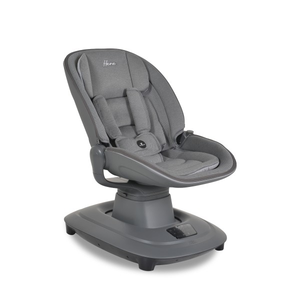 Leagăn Electric Bebelusi Cangaroo Hera Dark Grey cu Aplicație Mobilă, 7 Moduri Balans, 360°, Muzică și Plasă de Insecte