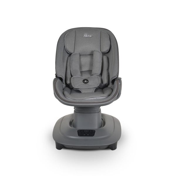 Leagăn Electric Bebelusi Cangaroo Hera Dark Grey cu Aplicație Mobilă, 7 Moduri Balans, 360°, Muzică și Plasă de Insecte